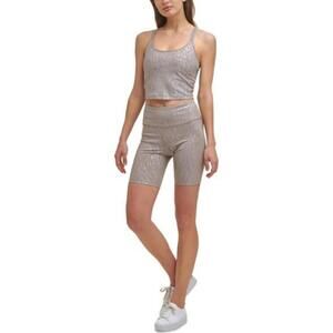 Calvin Klein Performance Women's Printed Bike Shorts  Size XXL